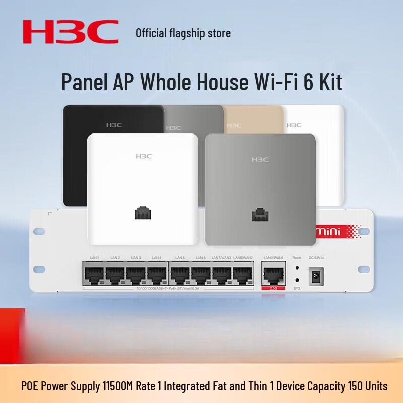 H3C H9 Series 1500M Wi-Fi 6 Wall-Mounted AP Set (CN version)