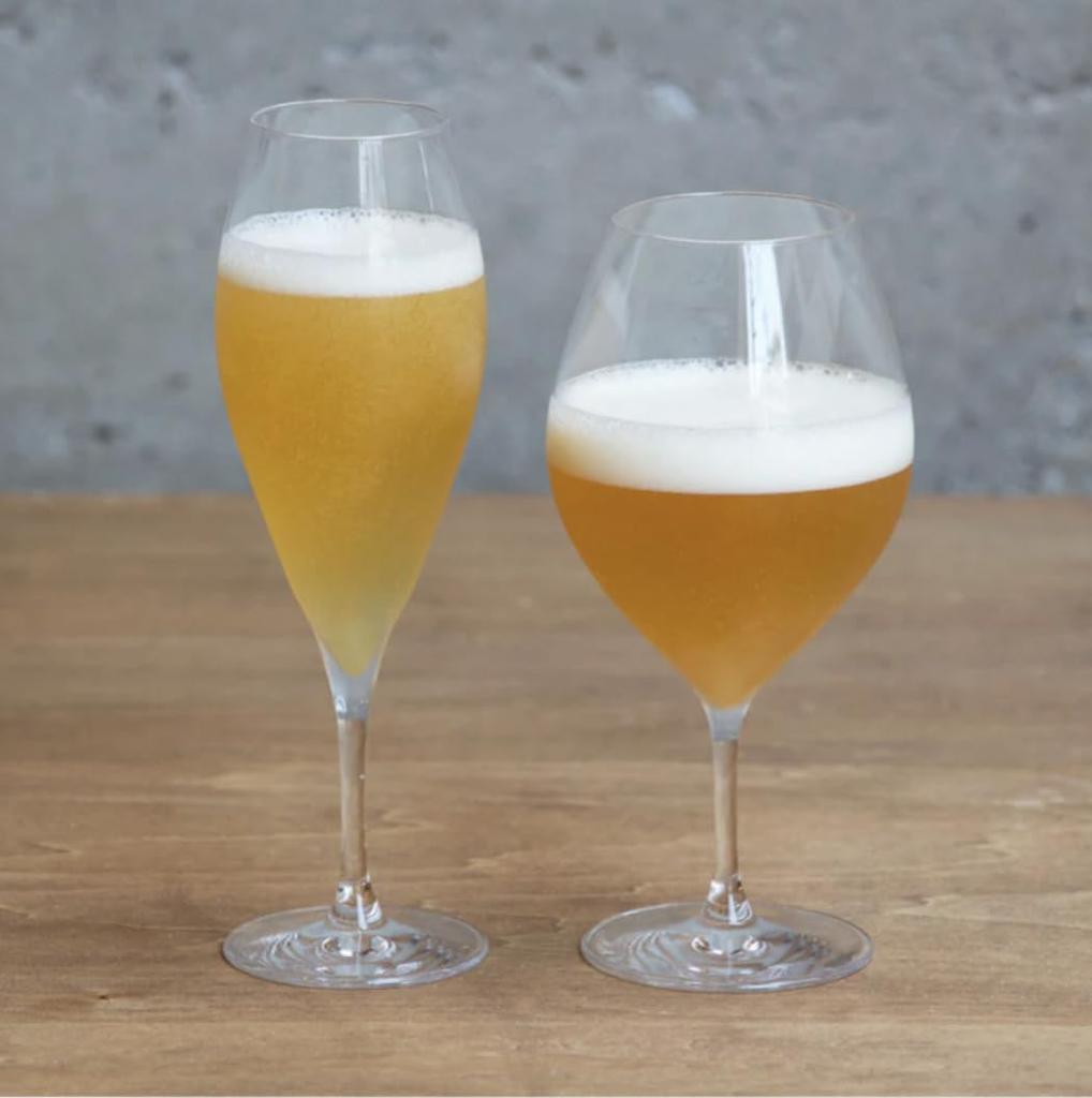 Kimura Glass Shop Piccolo 10oz Wine Glasses (Set of 2) - Casual Wine and Beer Glasses - Stylish Pair