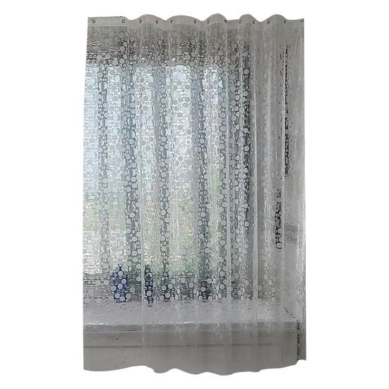 Căptușeală de perdea de duș EVA Design cu textura 3D Fără miros, cu oeje rezistente la rugină, Instalare ușoară Perdeau de duș Căptușeală de baie