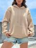 Einfarbiger Lässiger Hoodie Für Damen Tasche Kreative Sweatshirts Allround Streetwear Damen Fleece Unisex Pullover