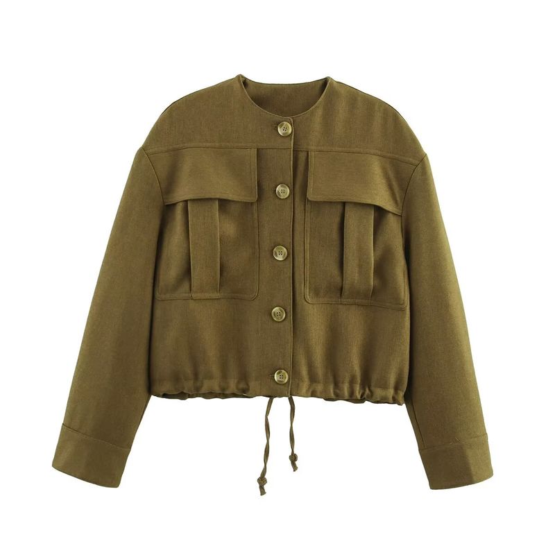 Kaslead New Women clothes Western Style Bomber jacket Outerwear Long Pleated Pants 2733586 2734586