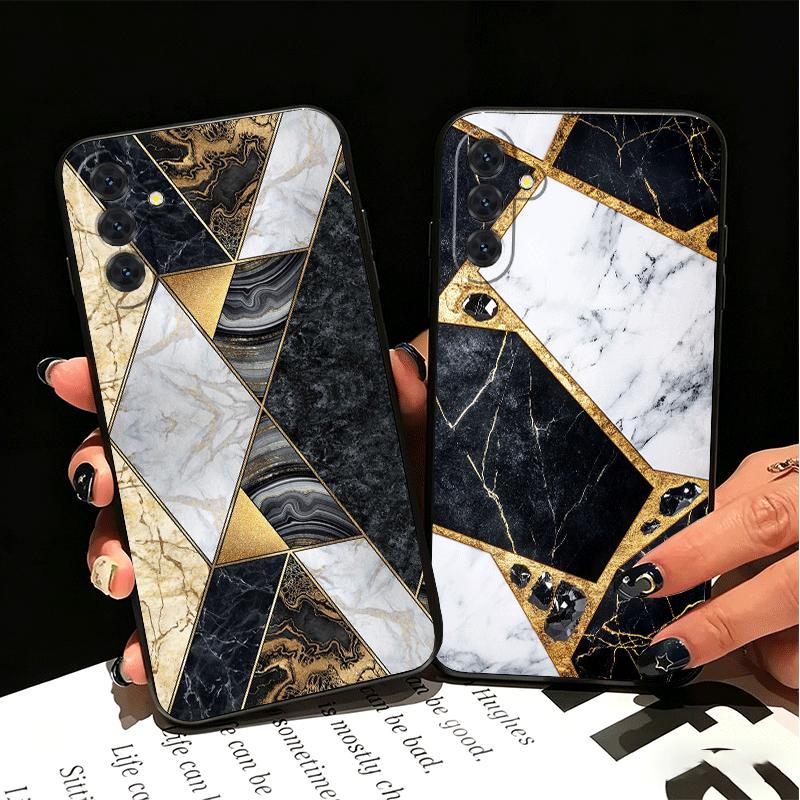 Geometric Marble Pattern Soft Phone Case for Samsung A17 A37 A57 A16 A26 A36 A56 A15 A25 A35 A55 A14 A24 A34 A54 A13 A23 A33 A53