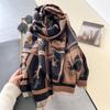 Women's Luxury Warm Scarf Imitation Cashmere Fashion Shawl for Going Shopping and Gathering Poncho for Lady