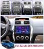 icreative 2 Din Radio samochodowe z androidem multimedialny odtwarzacz wideo dla Suzuki SX4 2006-2013 dla Fiat Sedici 2005-2014 z gałką przycisku Carplay WiFi 2 + 32GB
