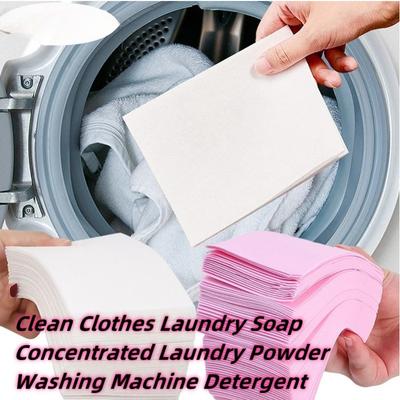 Clean Clothes Prací mýdlo Koncentrovaný prací prostředek Prací prostředek do pračky 30/60/120/150 tablet Prací příslušenství