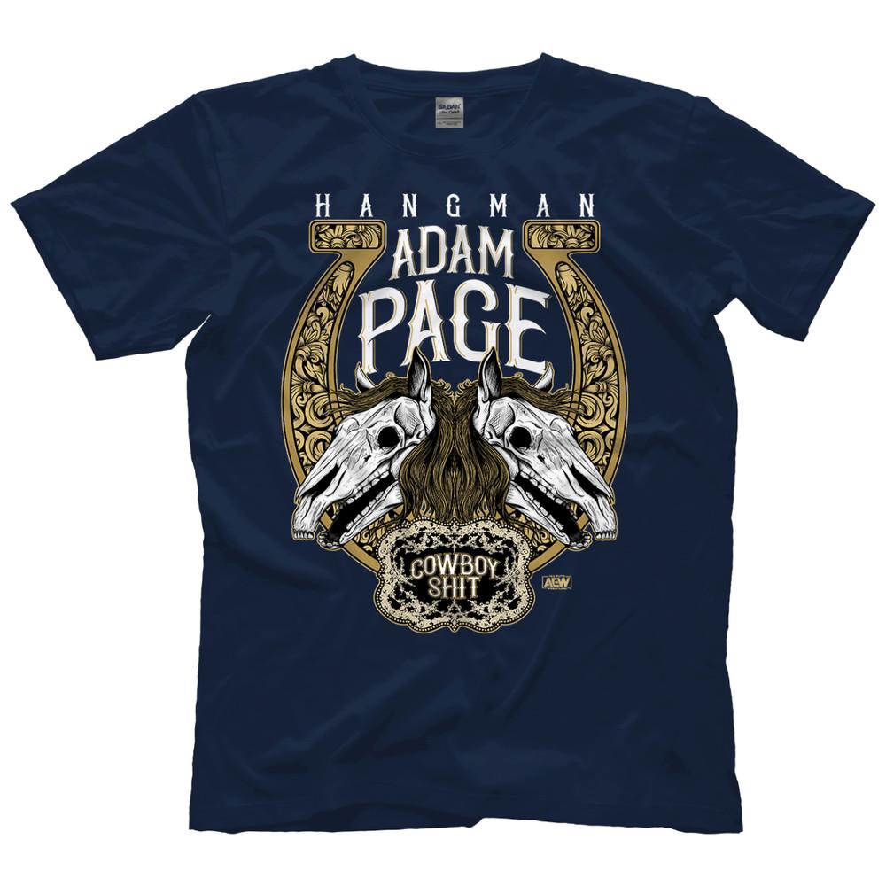 Hangman Adam Page  Golden Horseshoe AEW Official TShirt Unisex T-Shirt M