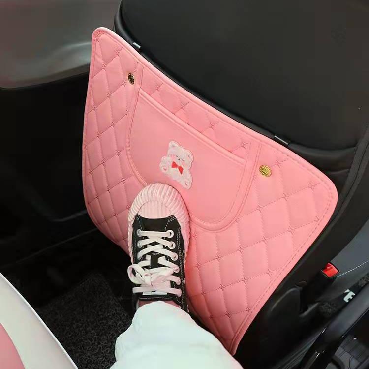 

Chic Mini Car Seat Back Mat: Anti-Kick, Anti-Dirt, Anti-Scratch чёрный