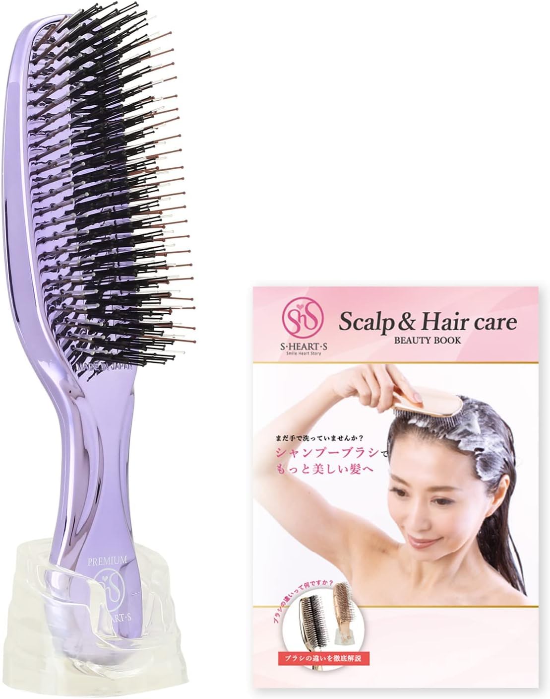 

Шампунь для длинной кожи головы S HEART S World Premium для подъема волос и кожи головы, стилист по коже головы, включает официальную эксклюзивную книгу красоты S HEART S фиолетовый