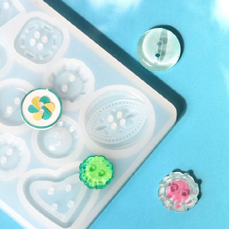 Handmade Craft Pendant Mold Epoxy Button Mould Jewelry Pendant Making Tiny Button Epoxy Pendant Accessory Mold