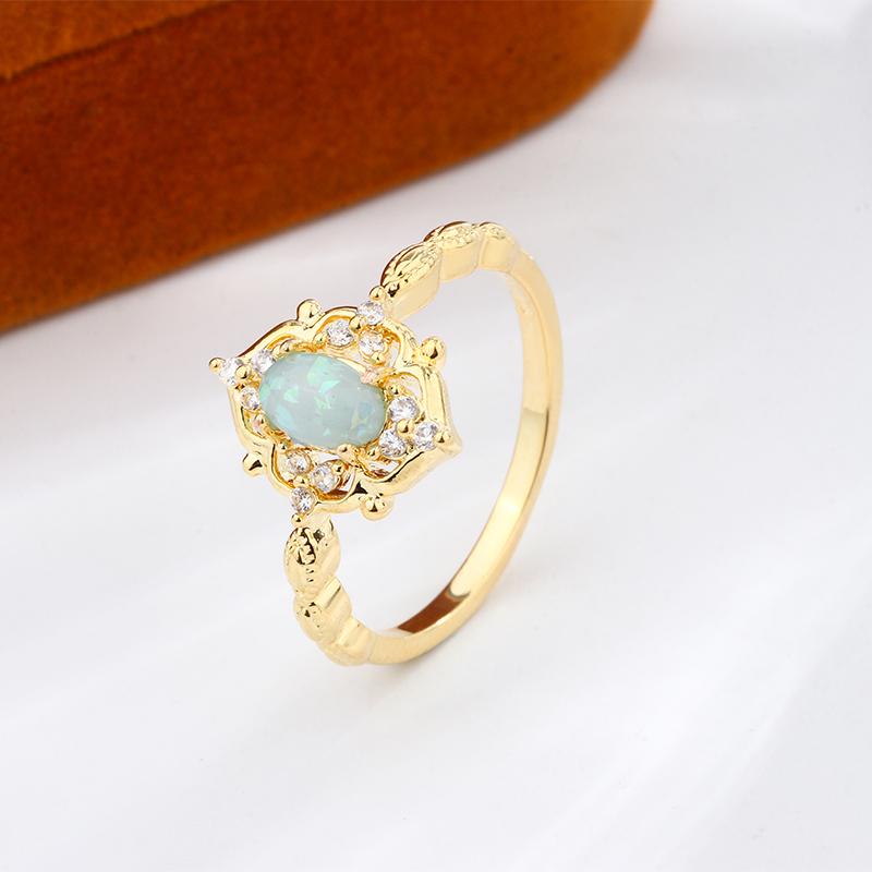 

Кольцо в стиле вестерн ретро с резным узором в виде маленькой яичной лапши из желтого золота S925, женский праздничный подарок в дворцовом стиле, нежная атмосфера 6 золотой