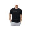 FILA Logo Embroidered Round Neck Casual Short Sleeve T-Shirt Men Tops Black F11M317106F-BK