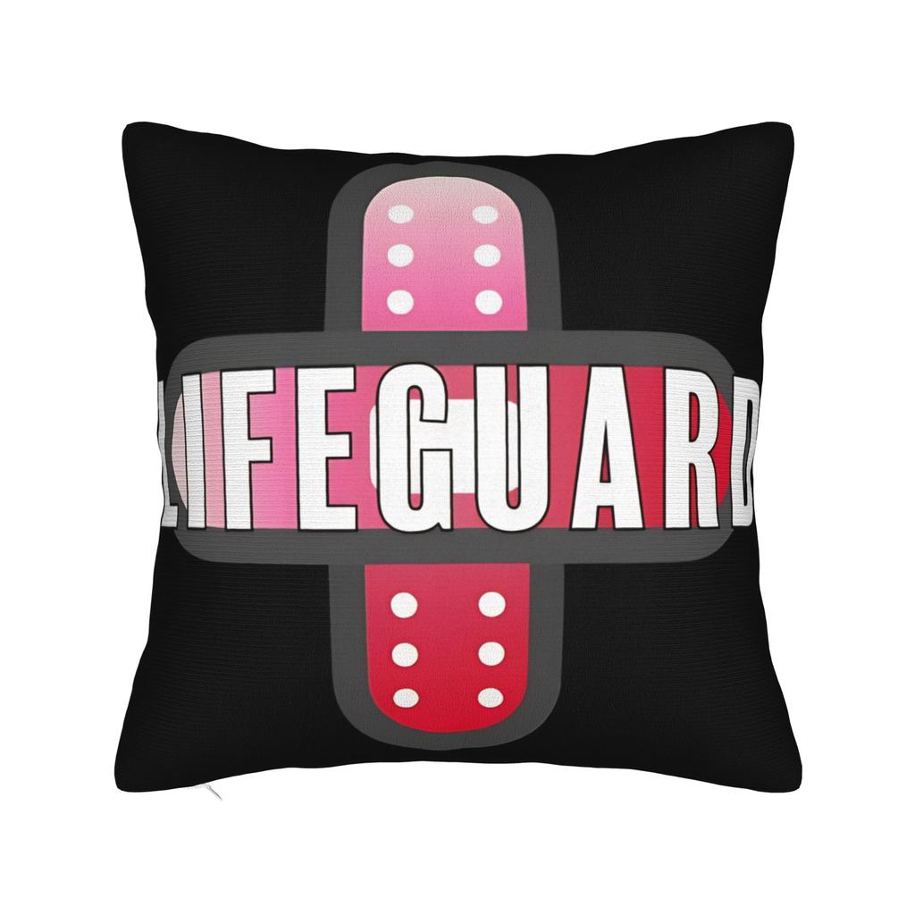 Lifeguard Red Logo Pillow Case Square Pillow Cover Kawaii Cushion Cover For Wedding Party Home Decor