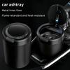 Car Ashtray With Led Light Universal Alloy Ash Tray Car Retardant Cigarette Holder Ash Tray Automotive Supplies 1Pc