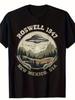 Unisexs Roswell 1947 Alien Ufo Graphic Tshirt Vintage Retro Scifi Design With New Mexico Usa Text
