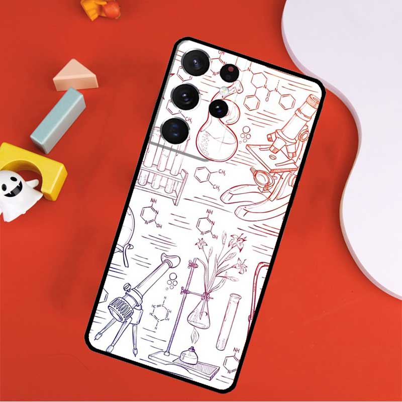 Biology and Chemistry Phone Case For Samsung Galaxy S25 Ultra S9 S10 S20 FE S21 S22 S23 S24 Plus S24 Ultra Cover