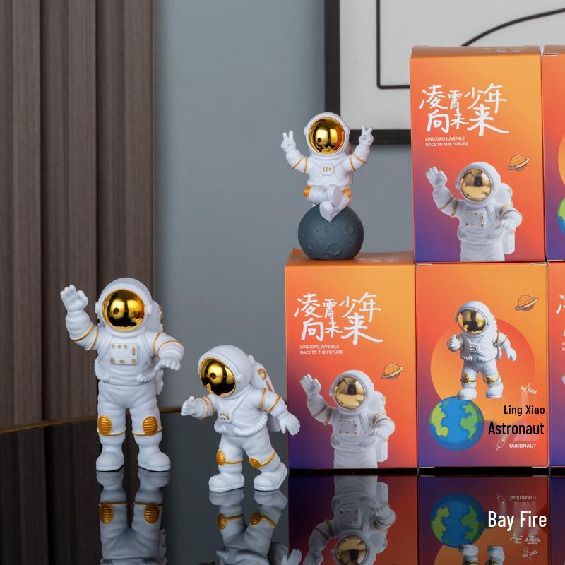 Astronauten-Figur-Ornament für Wohnzimmer oder Kinderzimmer - Weihnachtsgeschenk-Deko Weltraumfahrer