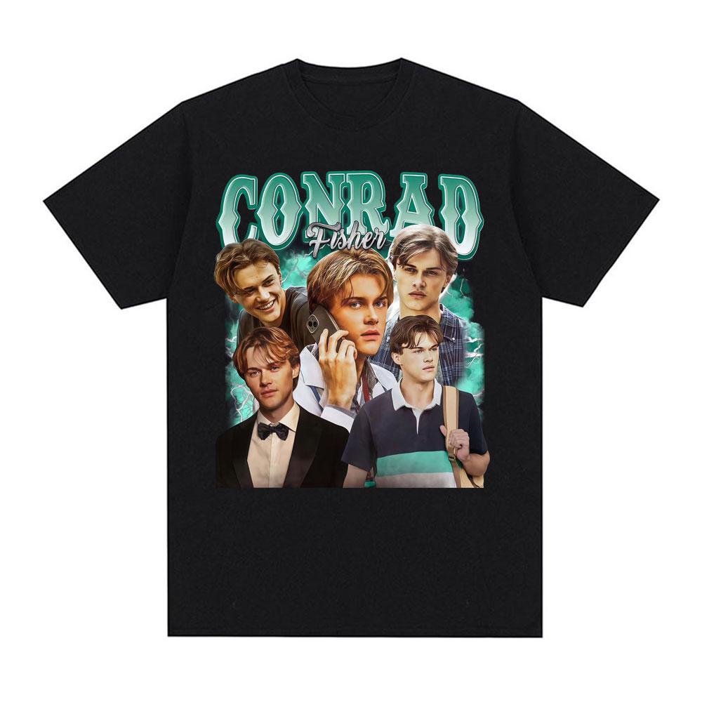 Fashion Team Conrad Cousins Beach Vintage Graphic T-Shirt Clothing Fashion Graphic T-shirt Men's and Women's Casual Loose Tops