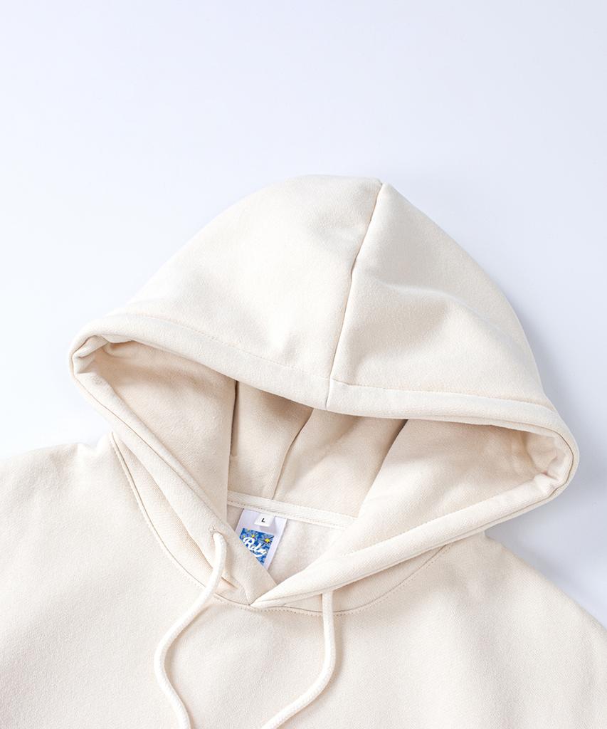 Fluffy Heart Bear Hood Cream