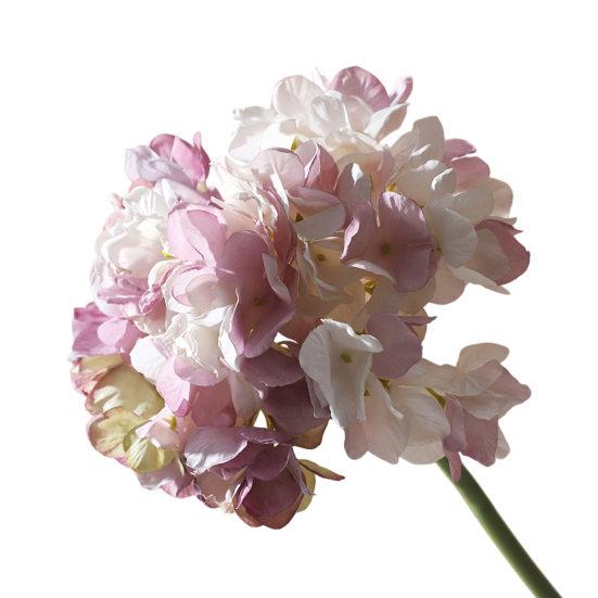 Real Touch Hydrangea Artificial Flowers Full Faux Hydrangea Flower with Stem Lifelike Large Fake Silk Flowers for Home Party Floral Arrangements