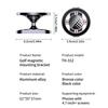 Golf Cart Phone Holder 360 Degree Rotatable Golf Cart Magnetic Phone Mount Alloy Smartphone Stand for Men Women Course Travel