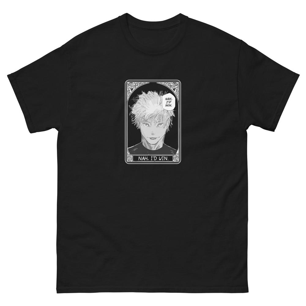 Nah Id Win Gojo Unisex Jujutsu Kaisen Jjk Tarot Card Anime Unisexga Tee Tshirt S