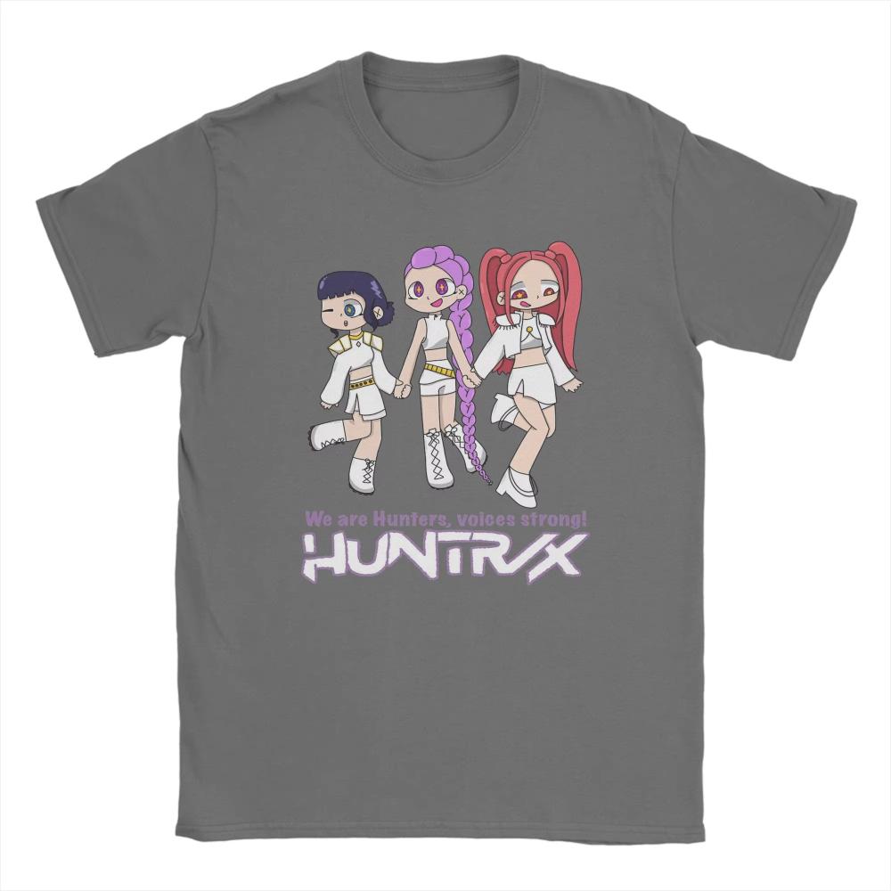 Men Women T-Shirt Chibi Huntrix From K Pop Demon Hunters Humor Cotton Tee Shirt Short Sleeve T Shirts Crew Neck Clothes Summer