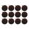 Velvet For Christmas Ornaments 12PC for Tree Mantle and Window Decoration