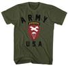 Maglietta Unisex con Marchi dell'Esercito Americano e Paracadutisti