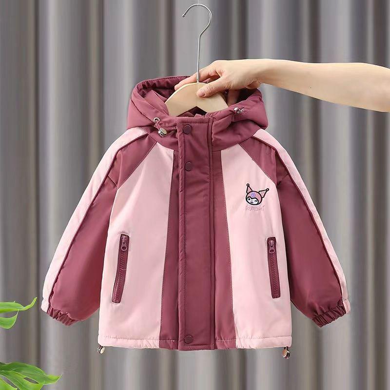 Trendiger Herbst-/Winter-Baumwollmantel für Mädchen 2025 - Verdickte Windjacke für Kinder