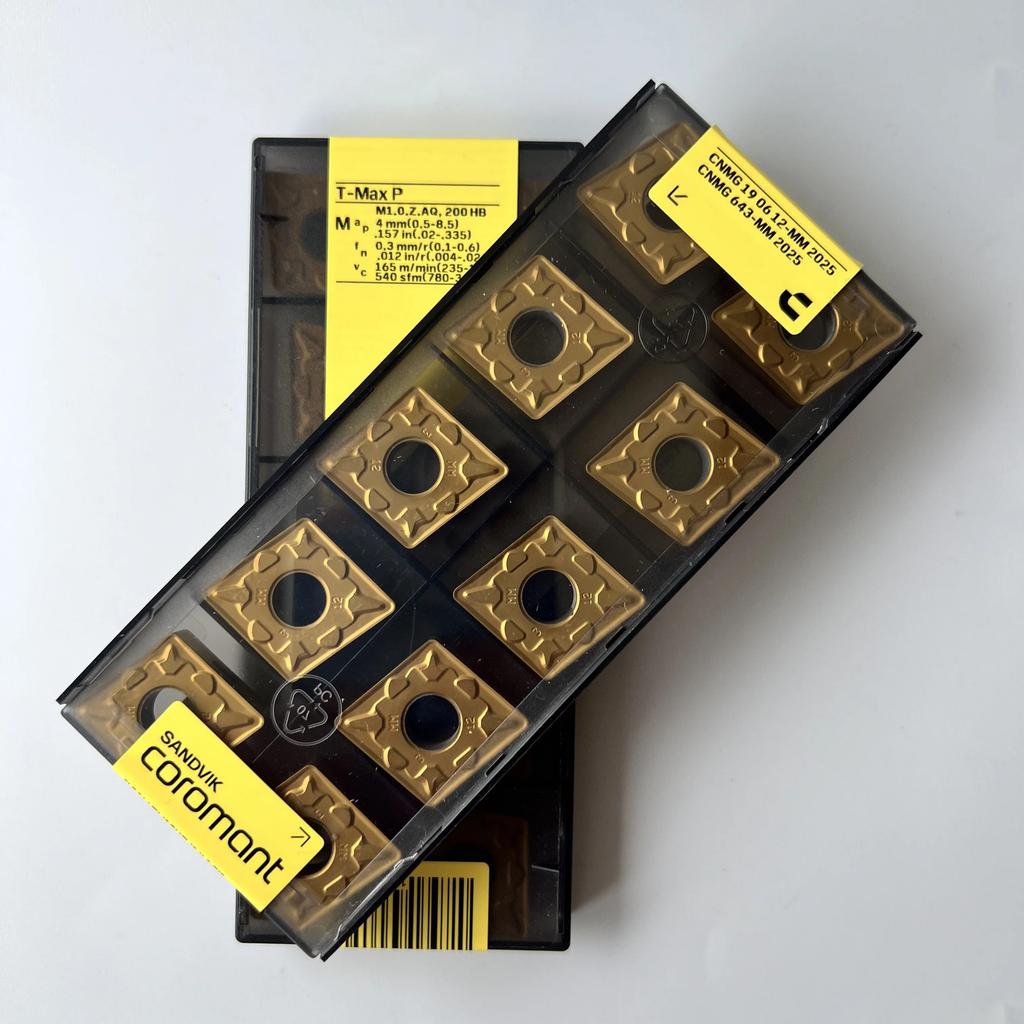 Sandvik / CNMG190612-MM 2025 / Industrial Indexable Carbide Inserts 10 Pcs