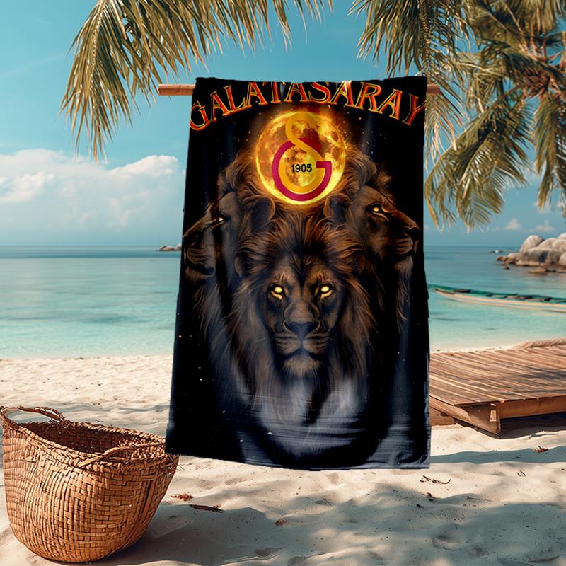 Galatasaray Fashion Beach Towel: Ideal for Summer Adventures Soft, Absorbent and Quick Drying Suitable for Swimming and Bathing