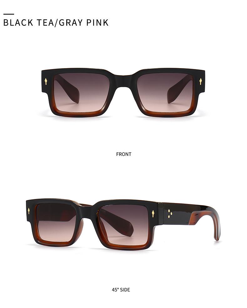 Trendy European-American Square Sunglasses for Women - Model 6035