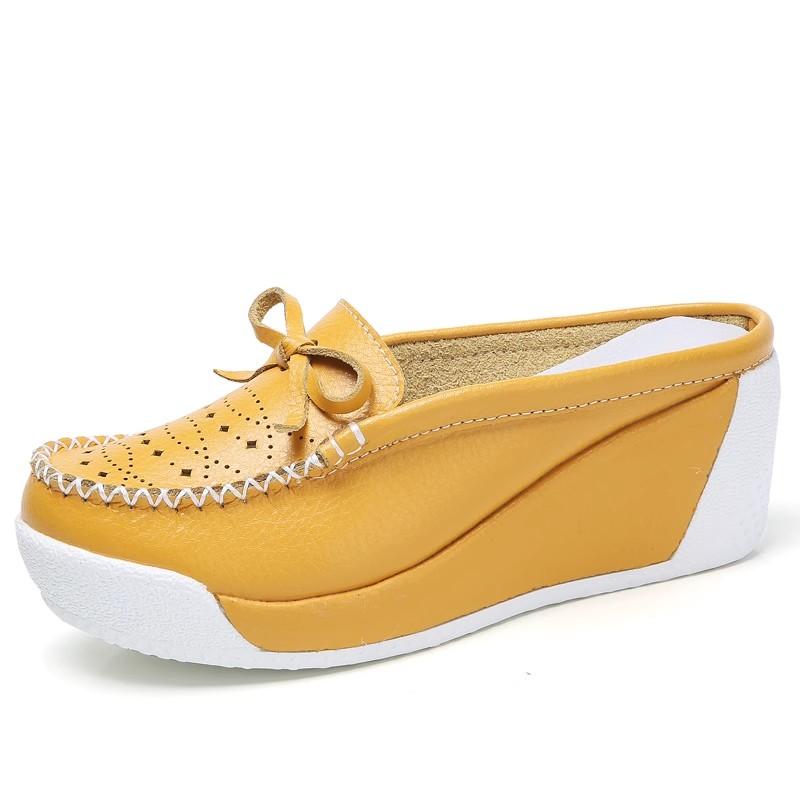 GKTINOO 2025 Summer Women Shoes Hollow Slippers Wedge Flip Flops Women High Heel Slippers Women Casual Sandals Female Shoes