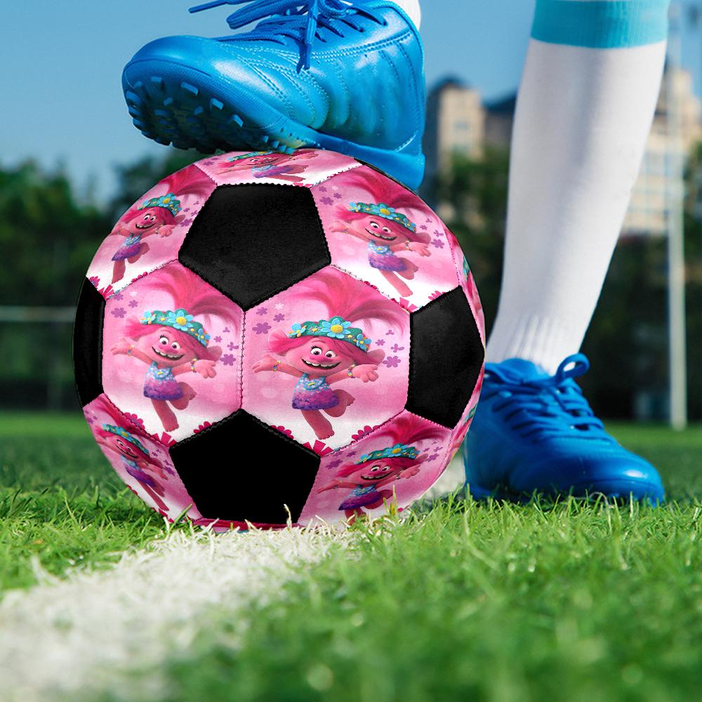 Trolls Theme Size 5 Soccer Ball, Suitable for Both Indoor and Outdoor Matches, a Gift Suitable for Everyone.