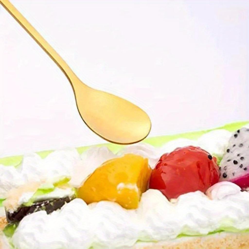 Creative Stainless Steel Golden Leaf Spoon