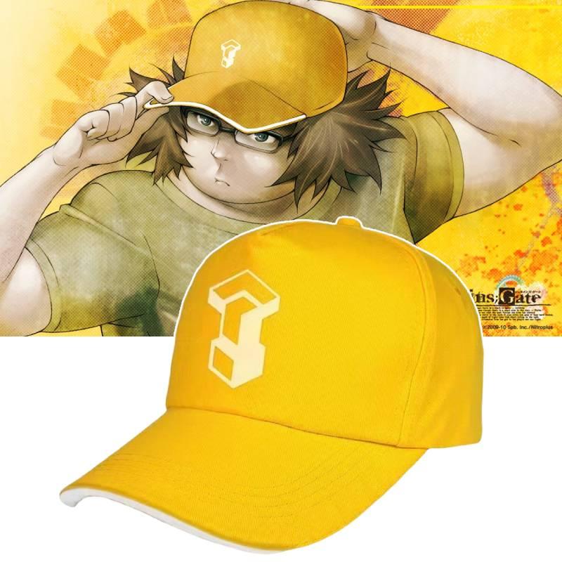 Gate Steins Anime Hashida Itaru Hat Baseball Peaked Cap Sun Visor Cosplay Props