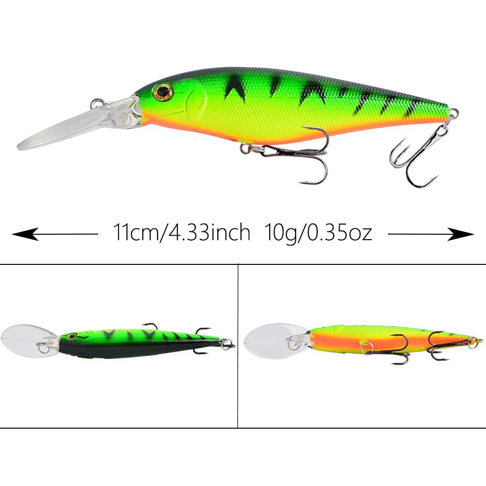 Schwimmender Lipped-Minnow Köder für Barsch, Zander, Makrele und Karpfen.
