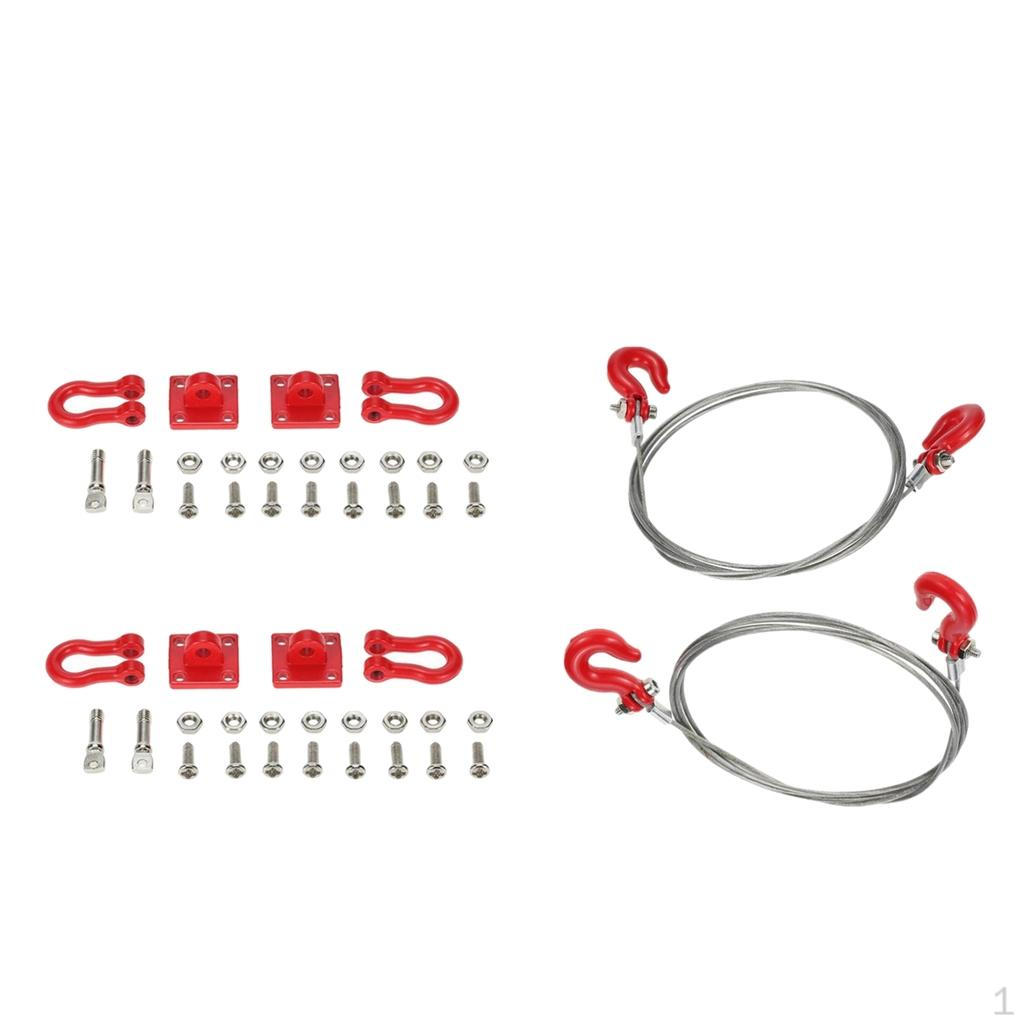 1:10 RC Crawler Tow Hook Shackle Trailer SCX10 D90 D110