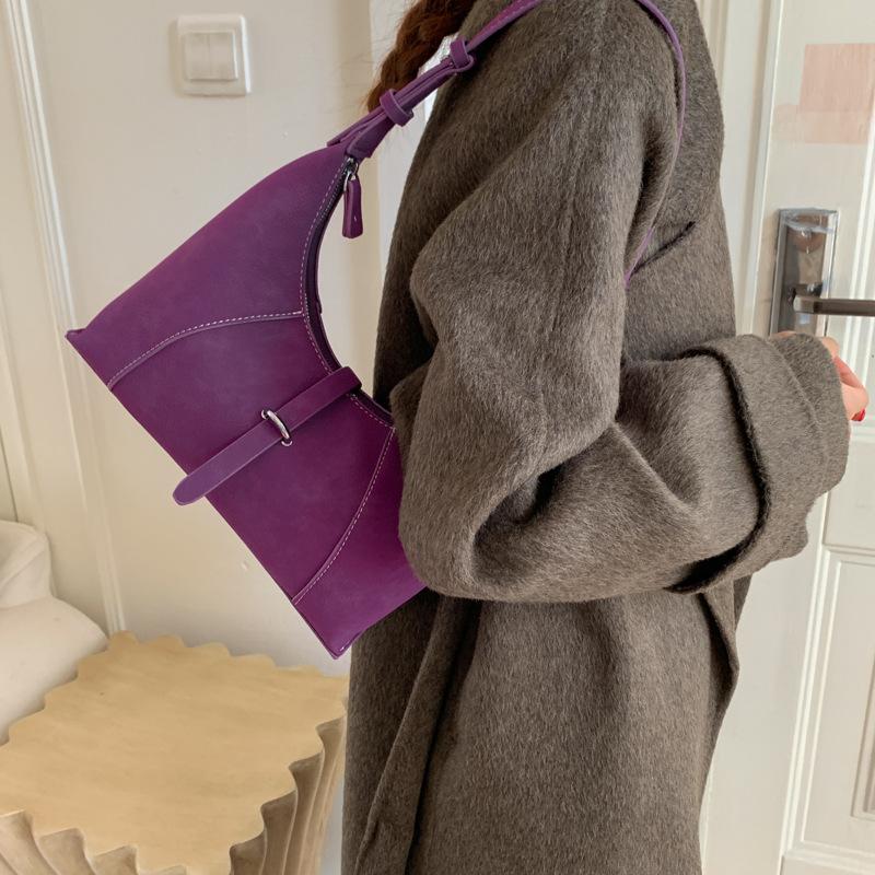 Retro Bag Women's Large Capacity 2025 New Autumn and Winter Leisure Niche Design Messenger Bag One Shoulder Underarm Dumpling Bag