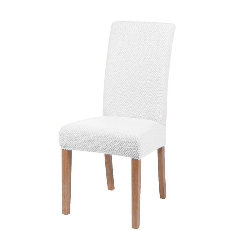 Stretch-Bezug für Esszimmerstühle, Jacquard-Spandex, Küchenstuhl, Sitz, Hotel, Bankett, elastischer Schonbezug