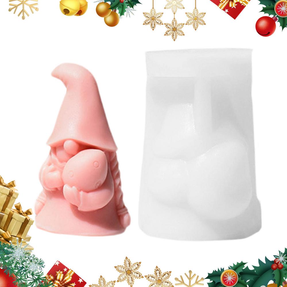 Weihnachtswichtel Form Zwerg Ornament Formen Wichtel Epoxidharz Gießformen Silikon Harzform Antihaft für Heimwerker Dekoration