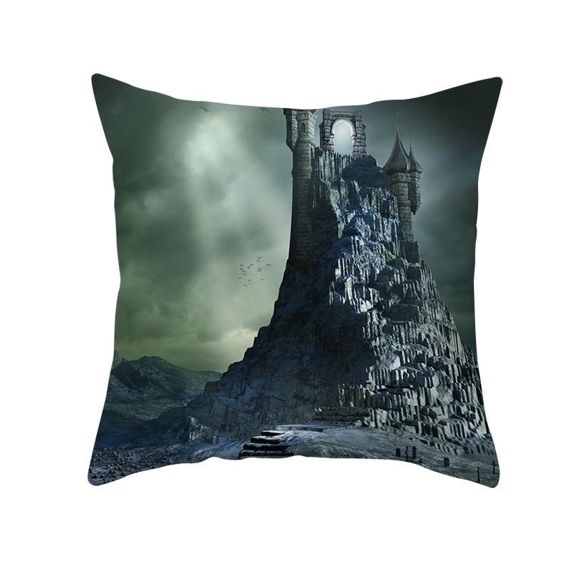 New Peach Skin Halloween Pillowcase Home Wish Home Supplies Cushion Cover Waist Pillowcase