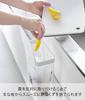 Yamazaki Kitchen Sink Storage Door Plastic Bag W18 x x Tower with Hanging Trash Can Under-Cabinet Holder, White, D13.5-15.3 H25.6cm, Series, Lid,
