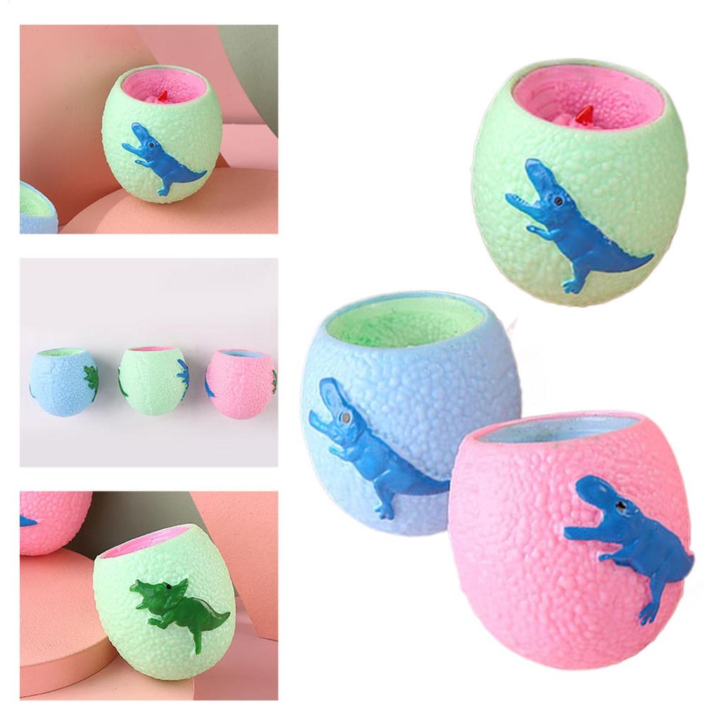 Stress-Relieving Dinosaur Cup Squeeze And Play Prank Dinosaur Egg Novelty Funny Dinosaur Eggs Adults Dinosaur Squeeze Fidget Toy