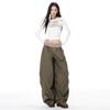Women's Patchwork High-Waist Slimming Wide-Leg Pants - Spring/Autumn 2026