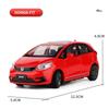1/32 HONDA Fit GK5 Alloy Car Model Diecast Metal Toy Vehicles Car Model High Simulation Sound and Light Collection Children Gift