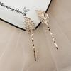 Gold Color Metal Leaf Hair Clip Girls Hairpin Barrette Flowers Rhinestone Hairpins Women Accessories Jewelry Gifts