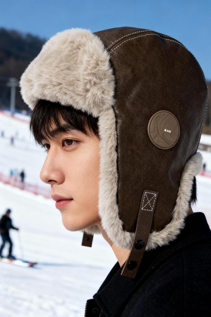 Clape Flight Cold Weather Pilot Cap with Ear Warm and Perfect for Outdoor Fall and and Mountaineering Cap, Thick, Waterproof, Flaps, Fluffy,