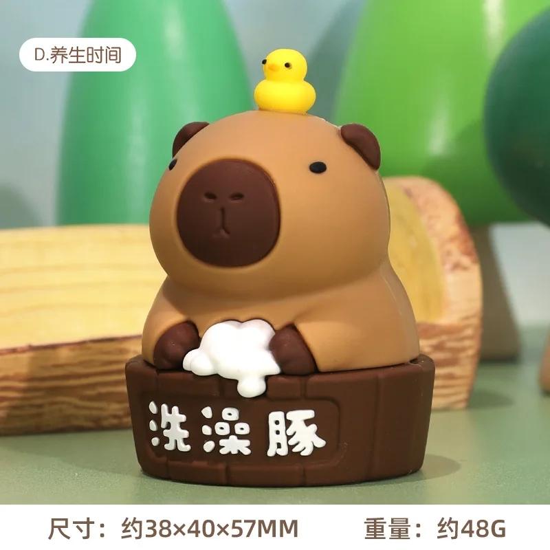 Hot Capybara Figure Toys Kapibara Dolls Simulation Animals Toy Desktop Decoration For Home Desk Kids Xmas Birthday Gifts