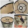 Birds Printing Lampshade Wall Lamp Shade Light Cover Chandelier Bamboo Art Chandelier